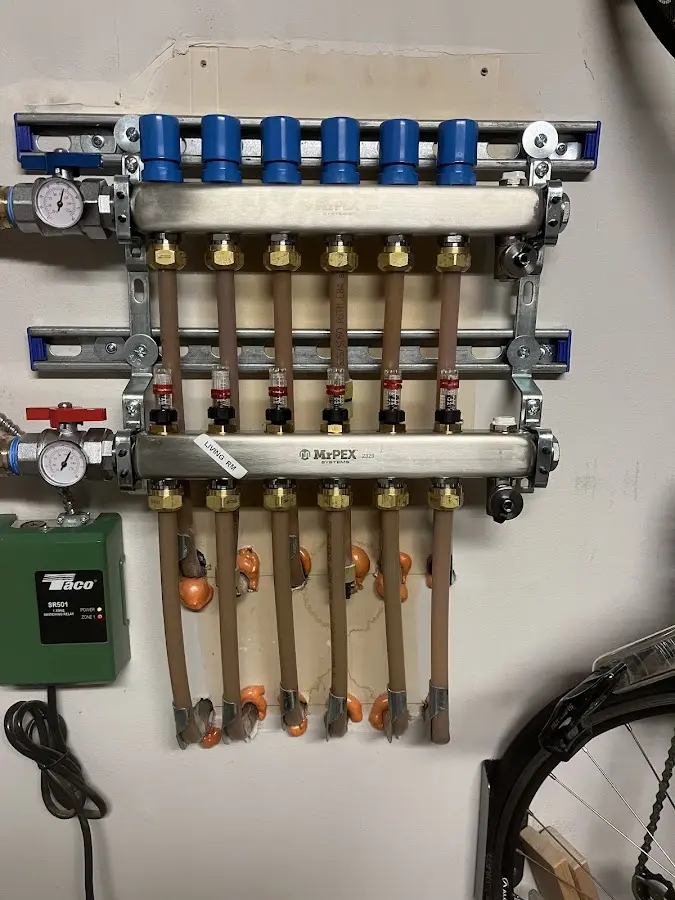 Plumber performing Gas Line Installation at a residential property in Wheatland